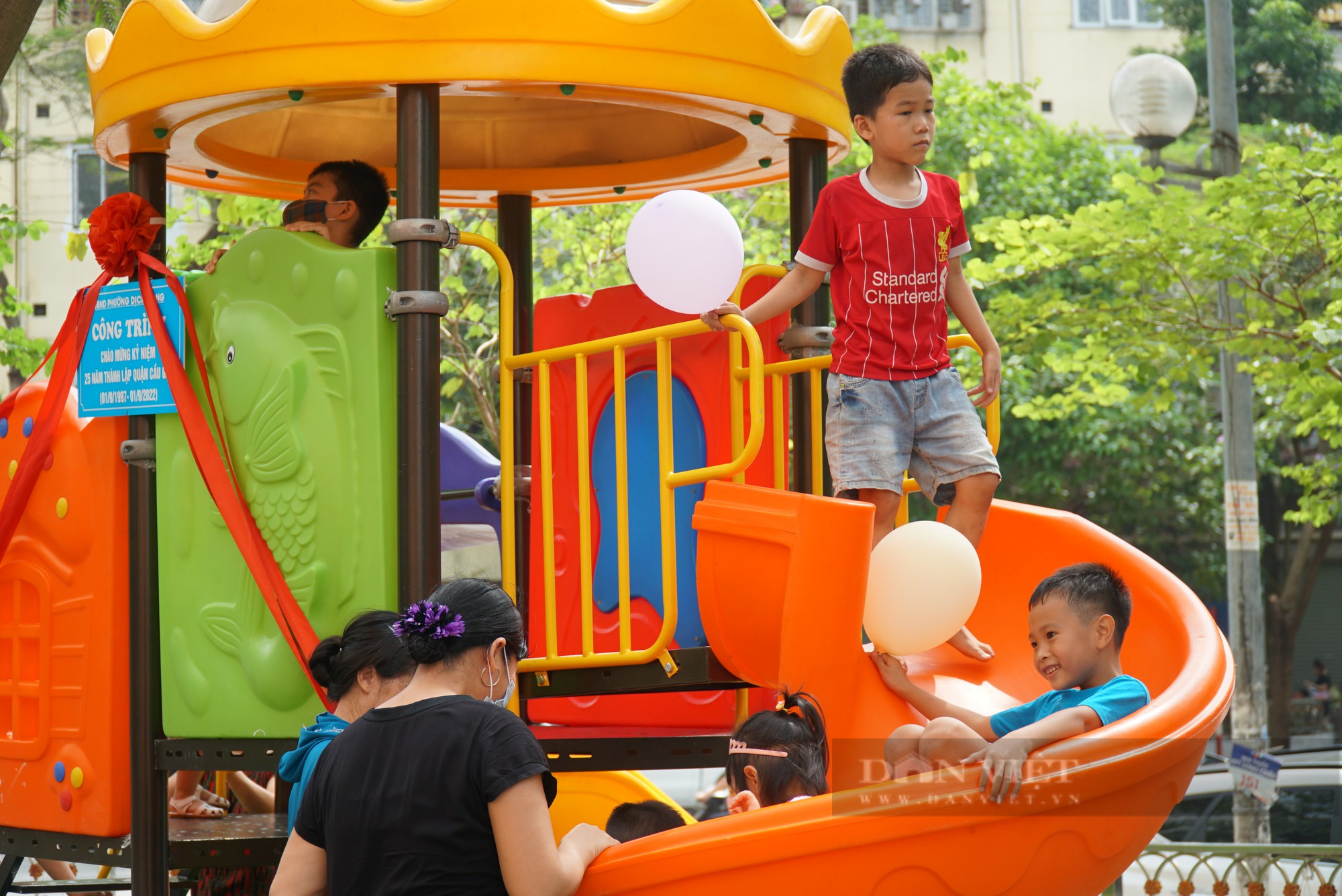 Cầu Giấy: Thêm khu vui chơi và thể dục thể thao cho trẻ em vào dịp nghỉ hè - Ảnh 4.