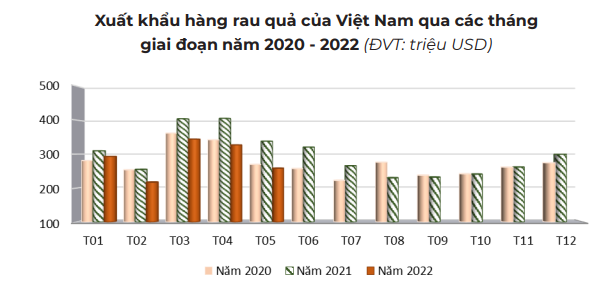 Xuất khẩu hàng rau quả của Việt Nam tiếp tục giảm đầy lo ngại - Ảnh 1.