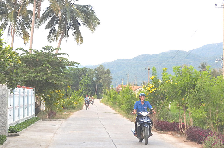 Lại xuất hiện con đường hoa nông thôn mới đẹp như phim ở Phú Yên khiên dân tình trầm trồ - Ảnh 1.