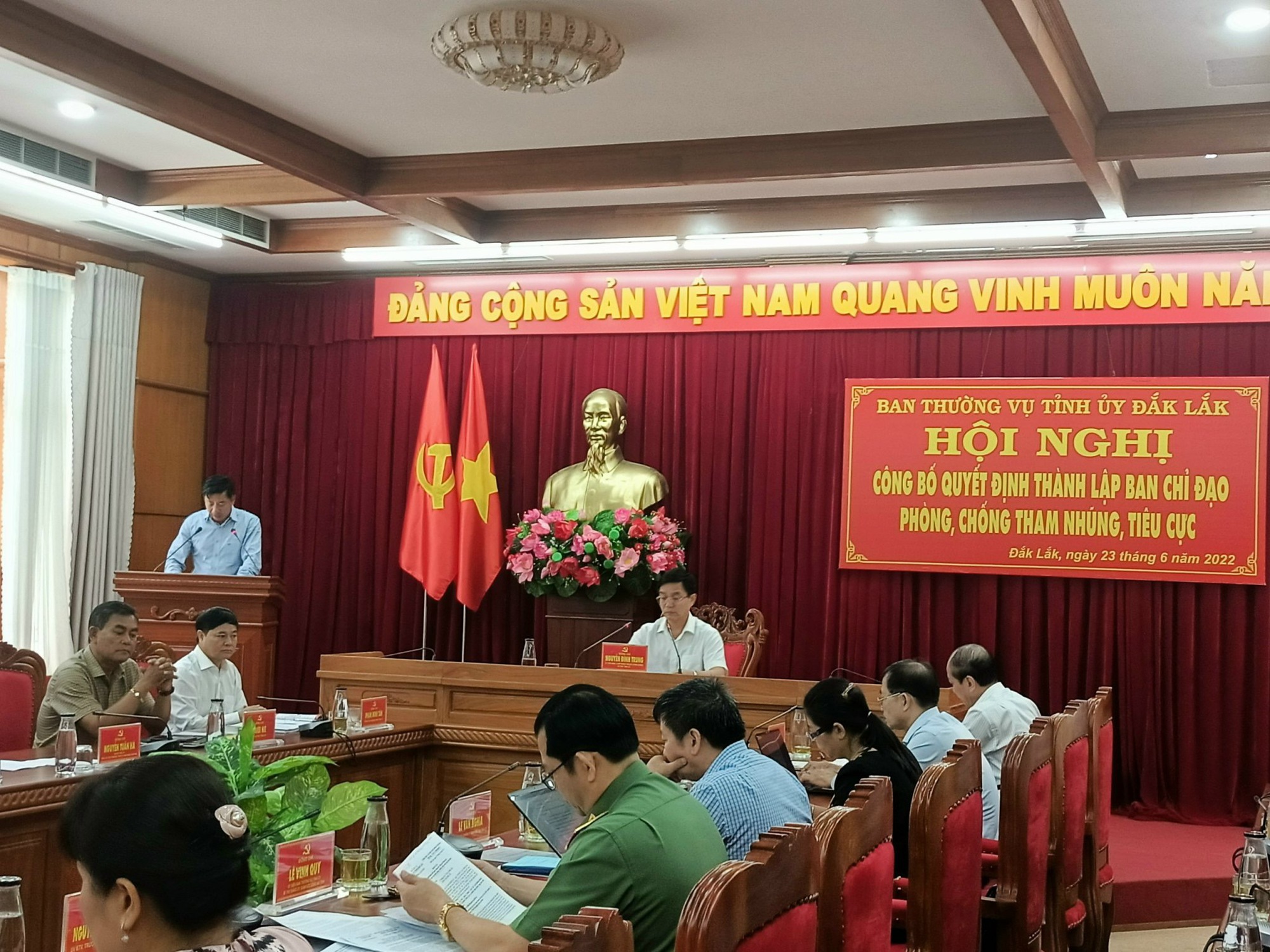 Ban Chỉ đạo Phòng chống tham nhũng, tiêu cực tỉnh Đắk Lắk có những thành viên nào? - Ảnh 1.