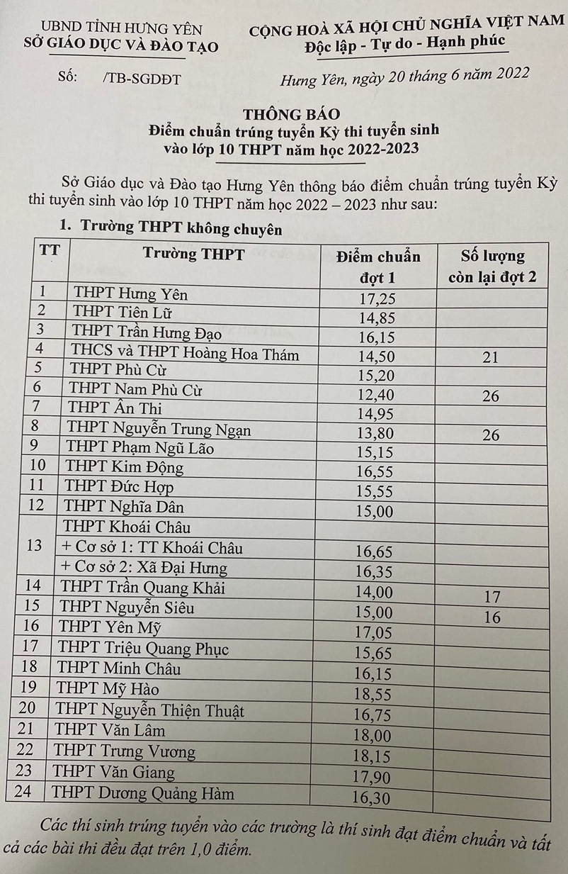 Tra cứu điểm chuẩn vào lớp 10 năm 2022: Đà Nẵng và tỉnh thành nào đã công bố? - Ảnh 2.