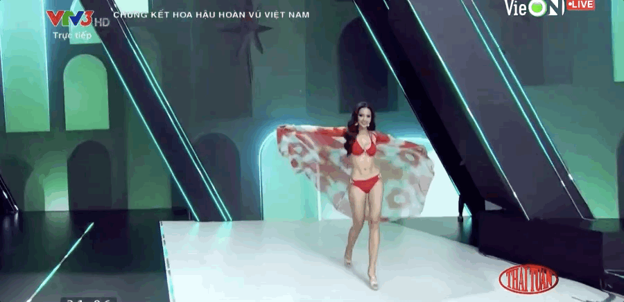 Clip Top 16 trình diễn bikini nóng bỏng tại chung kết Hoa hậu Hoàn vũ Việt Nam 2022 - Ảnh 2.