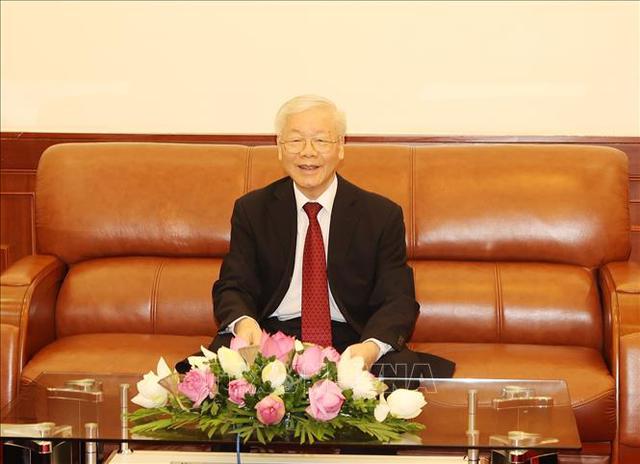 Tổng Bí thư Nguyễn Phú Trọng điện đàm với Chủ tịch Đảng Nhân dân Campuchia Hun Sen - Ảnh 1.