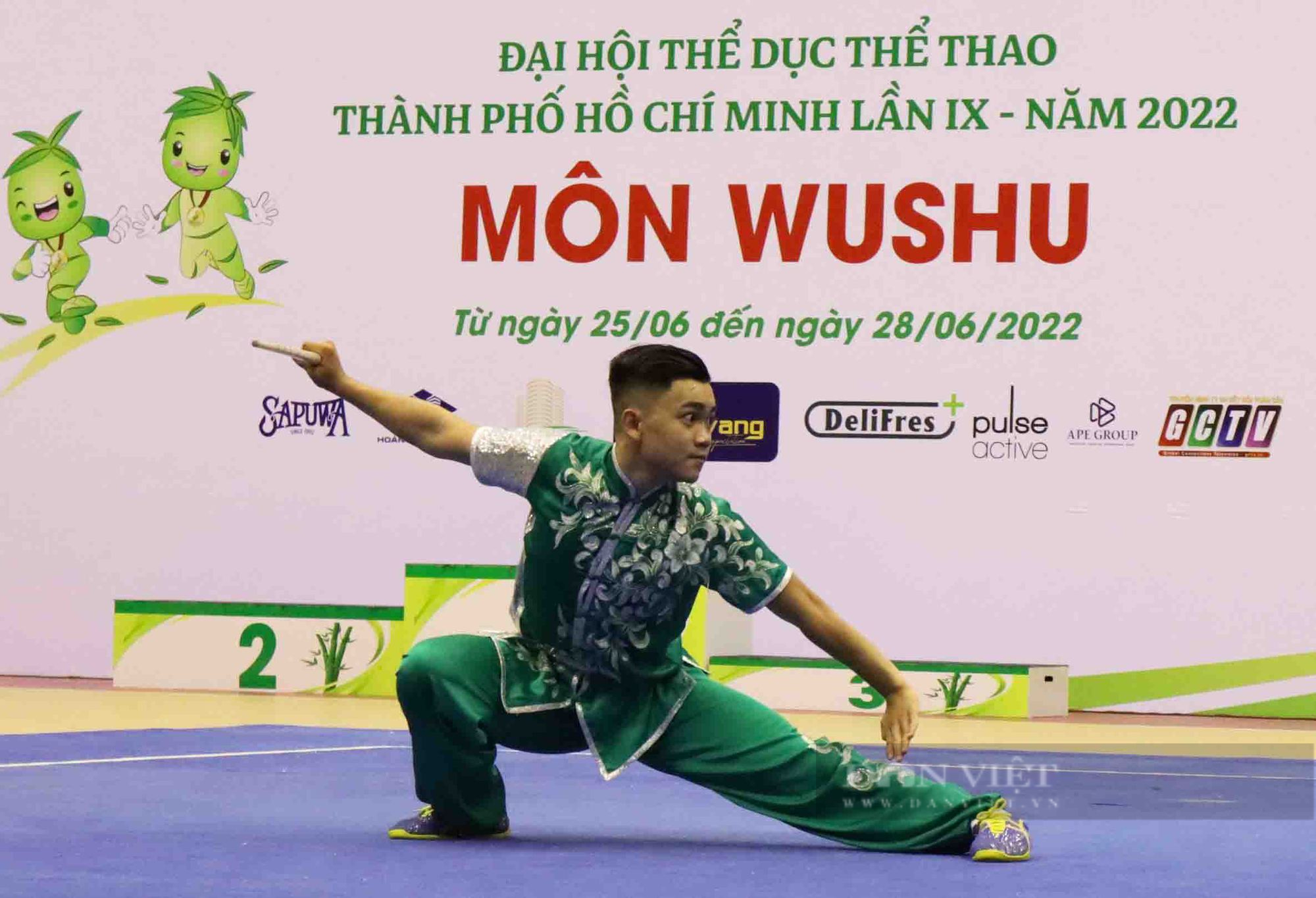 Quận 5 giành ngôi đầu Giải Wushu Đại hội thể thao TP.HCM 2022 - Ảnh 4.