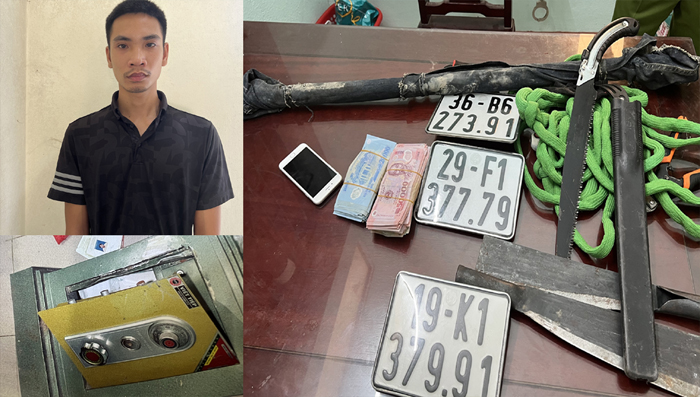 Bắt giữ nam thanh niên đi xe máy từ Hà Nội vào Thanh Hóa trộm cắp tài sản - Ảnh 2.