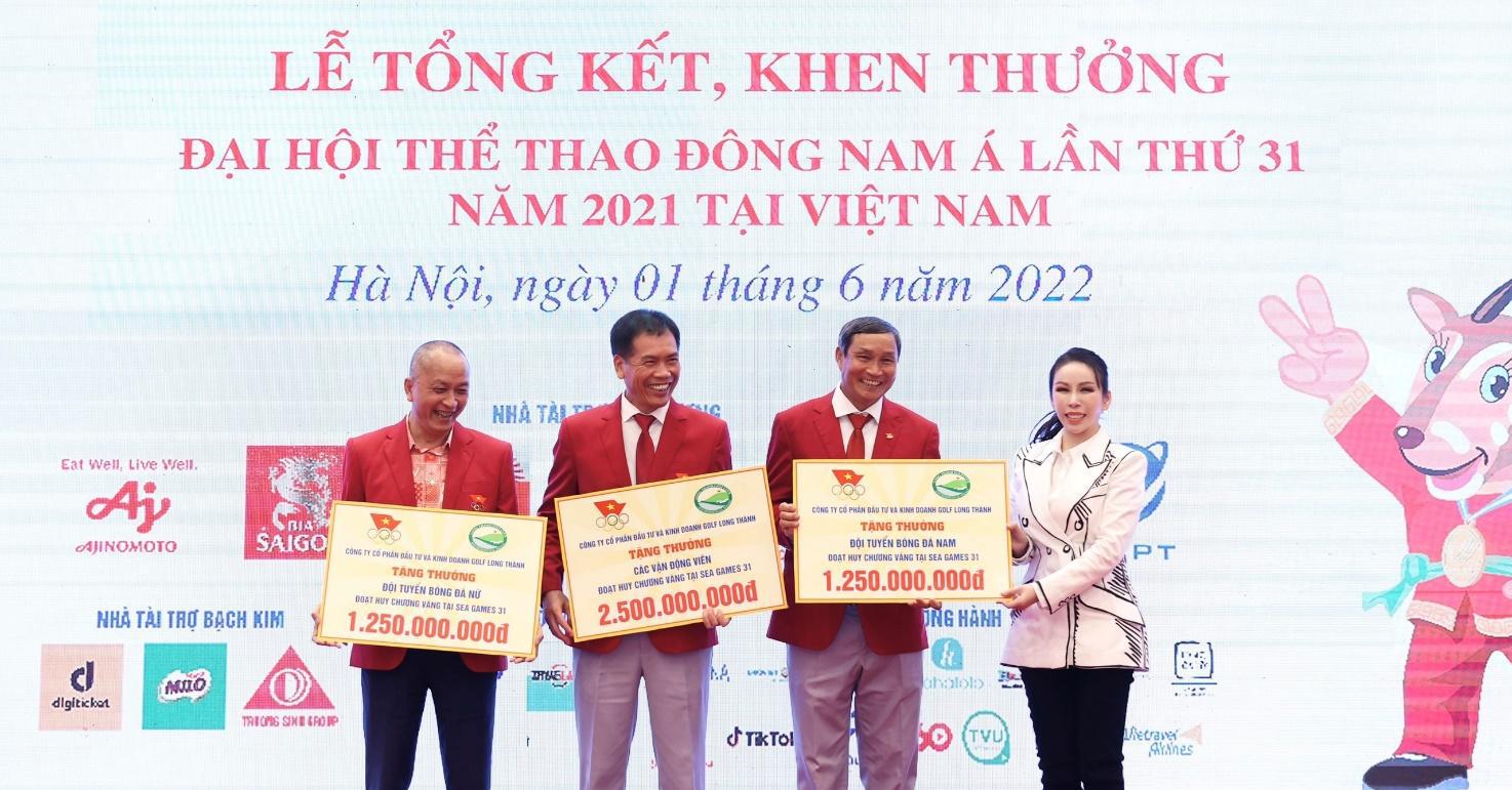 Golf Long Thanh rewards 5 billion VND for excellent athletes at SEA Games 31