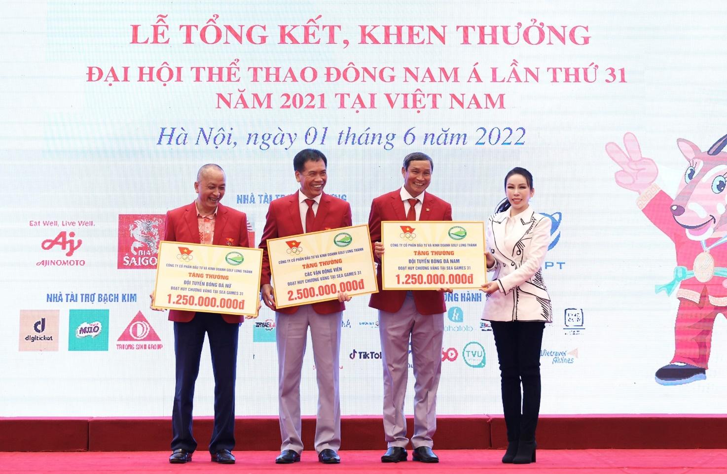 Golf Long Thanh awarded 5 billion VND to athletes with excellent achievements at SEA Games 31 - Photo 1.