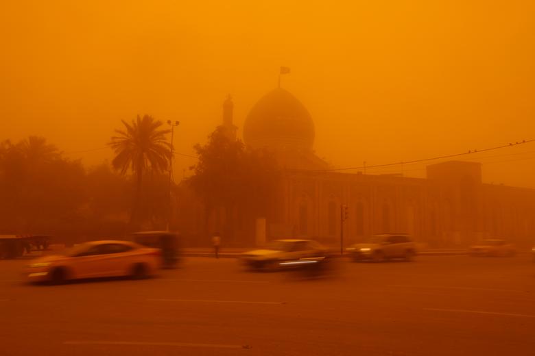 Bão cát lại bao phủ một phần Iraq - Ảnh 7.