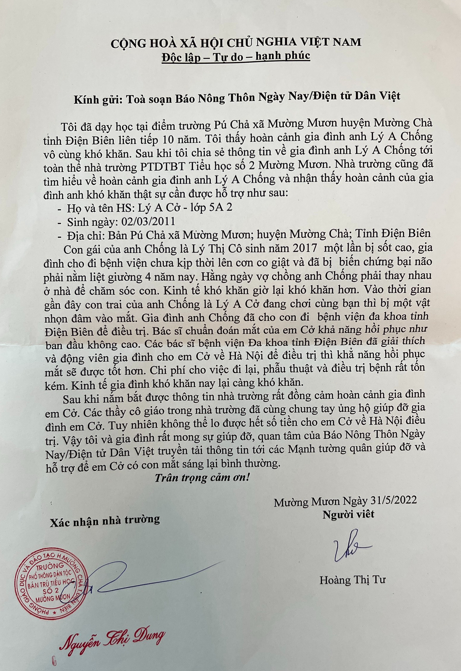 Các cá nhân, đơn vị gửi thông tin hoàn cảnh về mục Nhịp cầu nhân ái tuần qua - Ảnh 1.