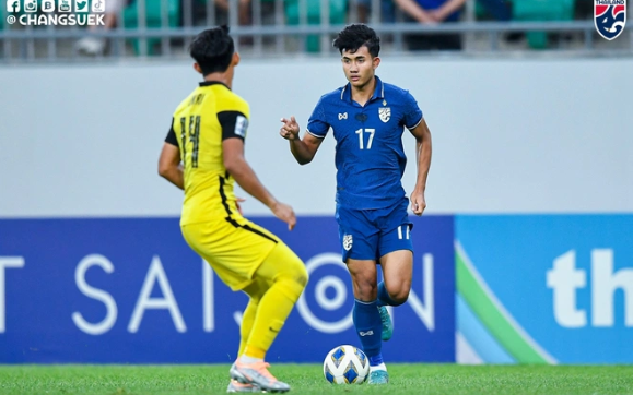 Why is Thailand U23 at the top of the table but at the highest risk of being eliminated?