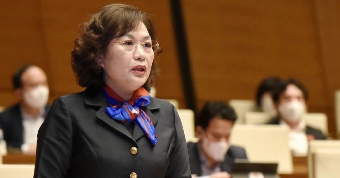 What did Governor Nguyen Thi Hong say about the “unprecedented” question in the National Assembly?
