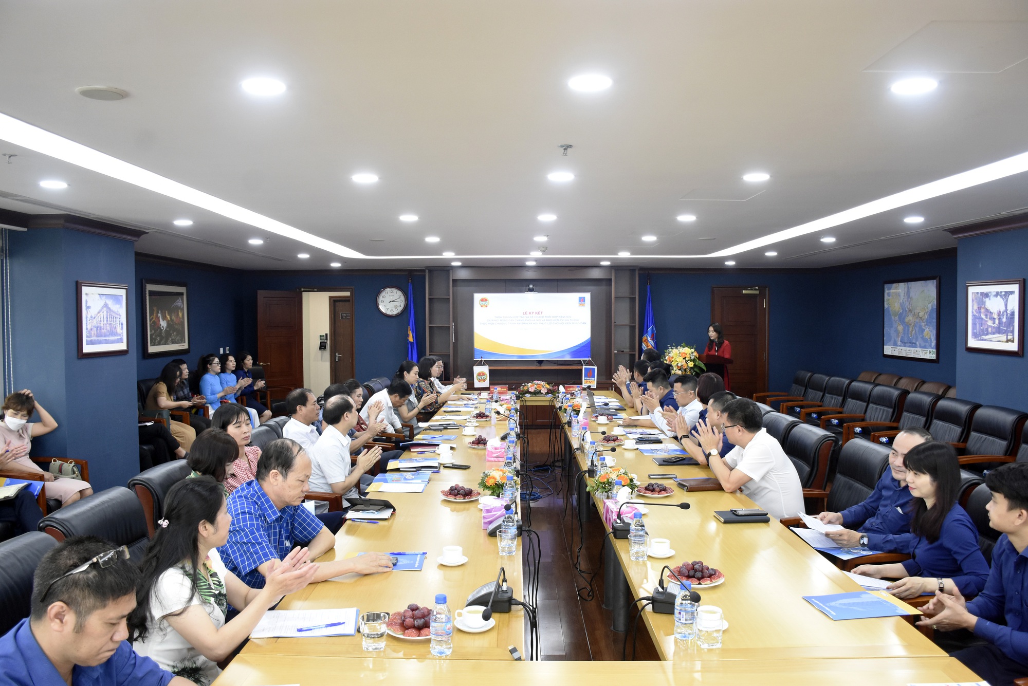 Hội Nông dân Hà Nội và Bảo hiểm PVI Hà Thành ký kết thoả thuận hợp tác - Ảnh 1.