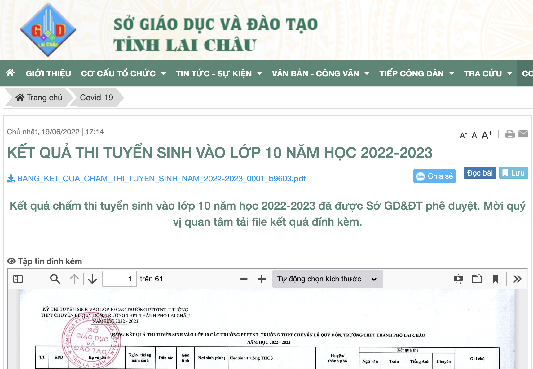 Tra cứu điểm thi vào lớp 10 năm 2022: Có tỉnh điểm thi thấp bất ngờ - Ảnh 3.