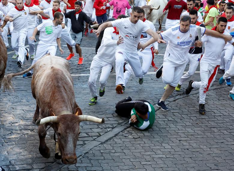 Hình ảnh Tây Ban Nha mở lễ hội đua với bò tót đầu tiên sau 3 năm - Ảnh 6.