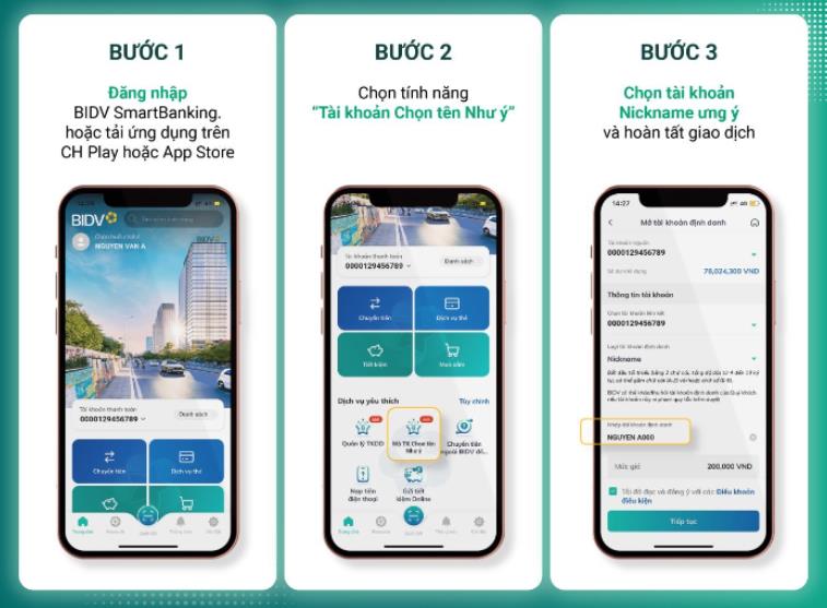 BIDV miễn phí chọn tài khoản theo nickname và số điện thoại - Ảnh 4.