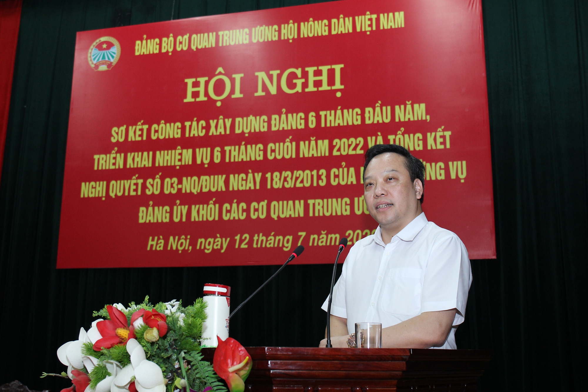 Đảng bộ cơ quan Trung ương Hội Nông dân Việt Nam sơ kết công tác Đảng 6 tháng đầu năm 2022 - Ảnh 3.