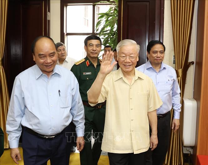 Tổng Bí thư Nguyễn Phú Trọng chủ trì hội nghị Quân ủy Trung ương - Ảnh 2.