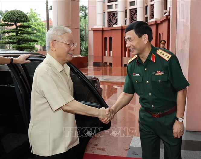 Tổng Bí thư Nguyễn Phú Trọng chủ trì hội nghị Quân ủy Trung ương - Ảnh 4.