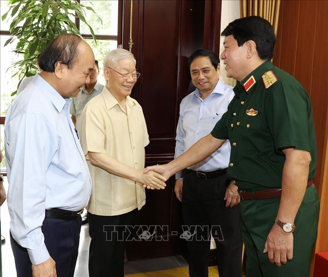Tổng Bí thư Nguyễn Phú Trọng chủ trì hội nghị Quân ủy Trung ương - Ảnh 3.