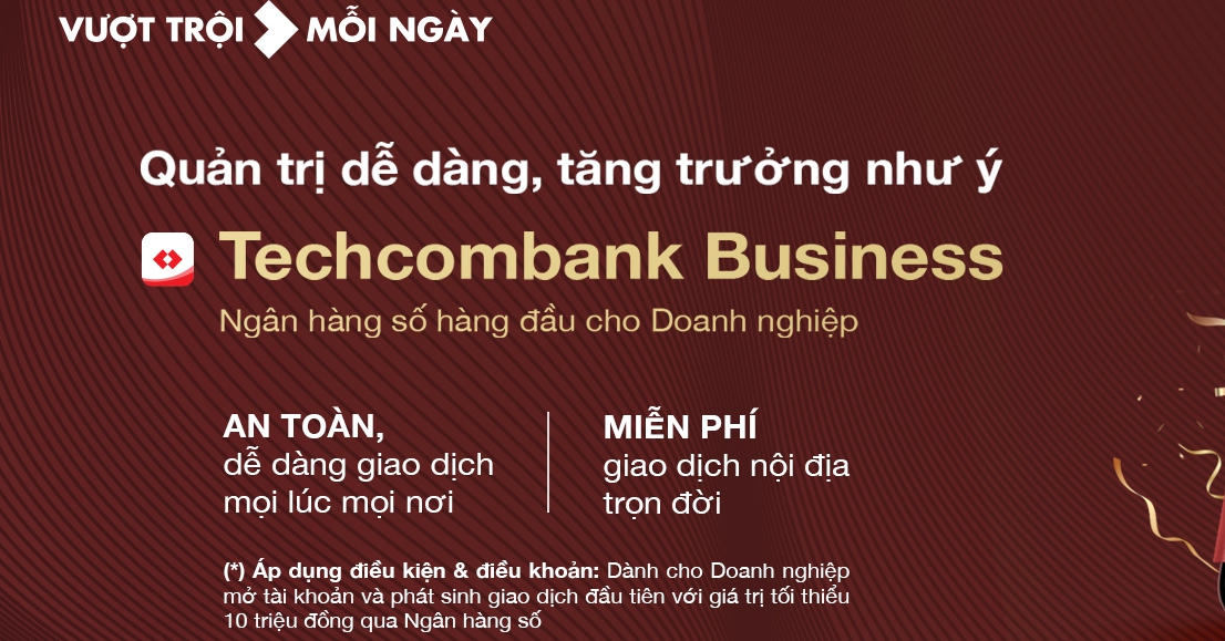 Tiên phong số hóa, Techcombank tiếp tục là ngân hàng giao dịch chính của nhiều doanh nghiệp