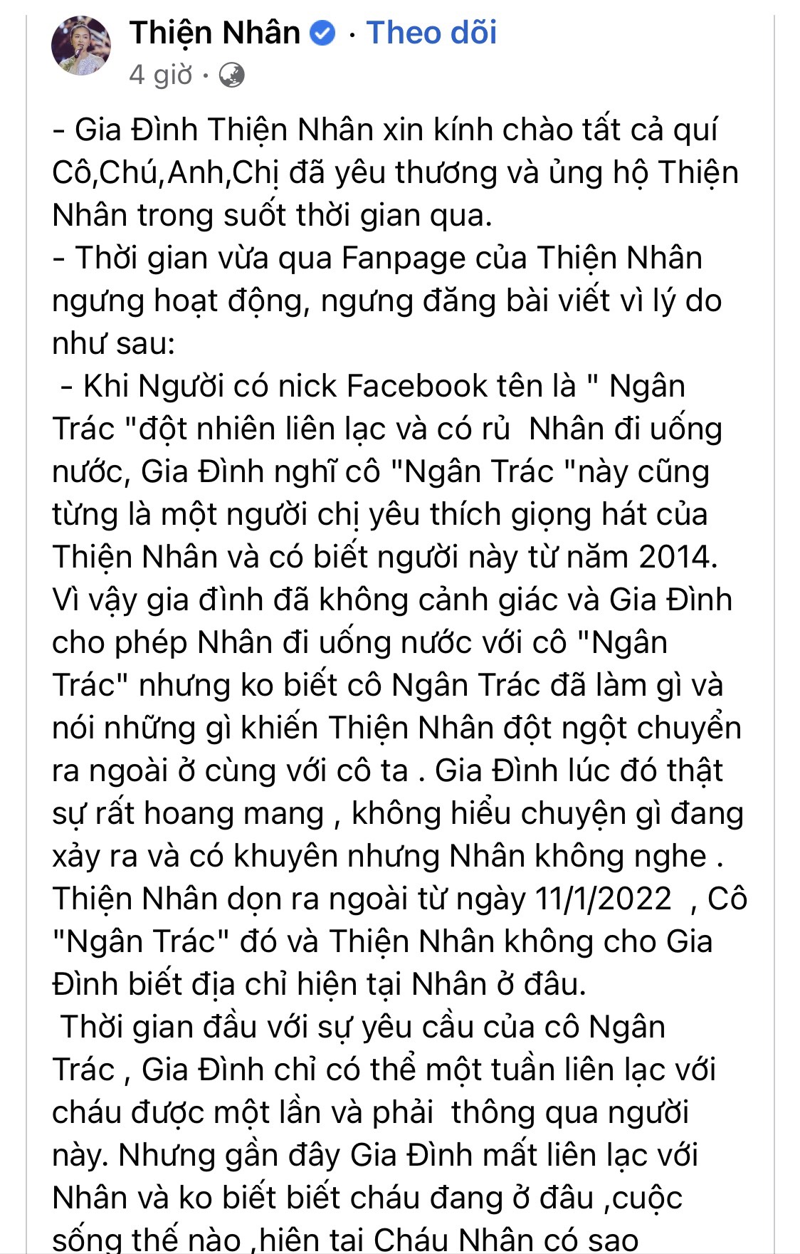 Quán quân Giọng hát Việt nhí 2014 Thiện Nhân mất liên lạc với gia đình - Ảnh 1.