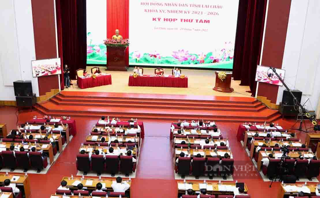 13 Nghị quyết được các đại biểu nhất trí cao tại kỳ họp HĐND tỉnh Lai Châu - Ảnh 1.