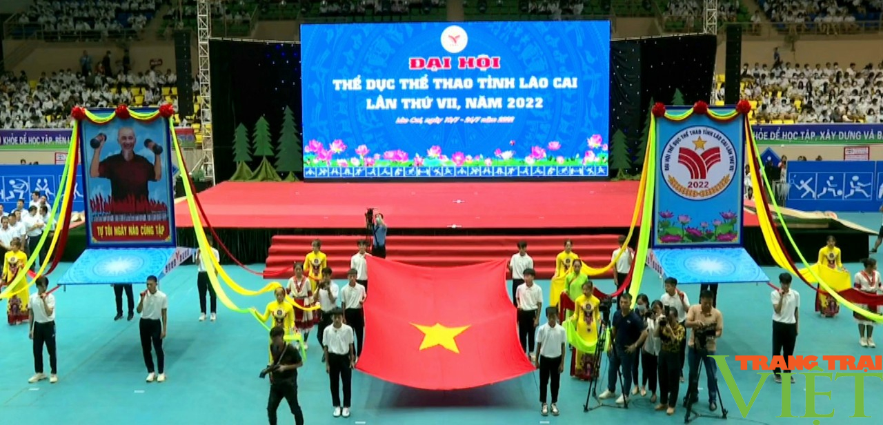  Khai mạc Đại hội Thể dục thể thao tỉnh Lào Cai lần thứ VII năm 2022 - Ảnh 1.