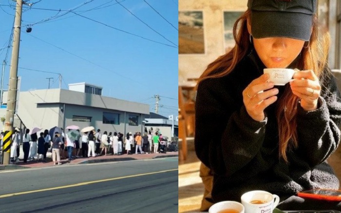 Lee Hyori và chồng phải &quot;trốn&quot; khỏi quán cà phê của mình - Ảnh 2.