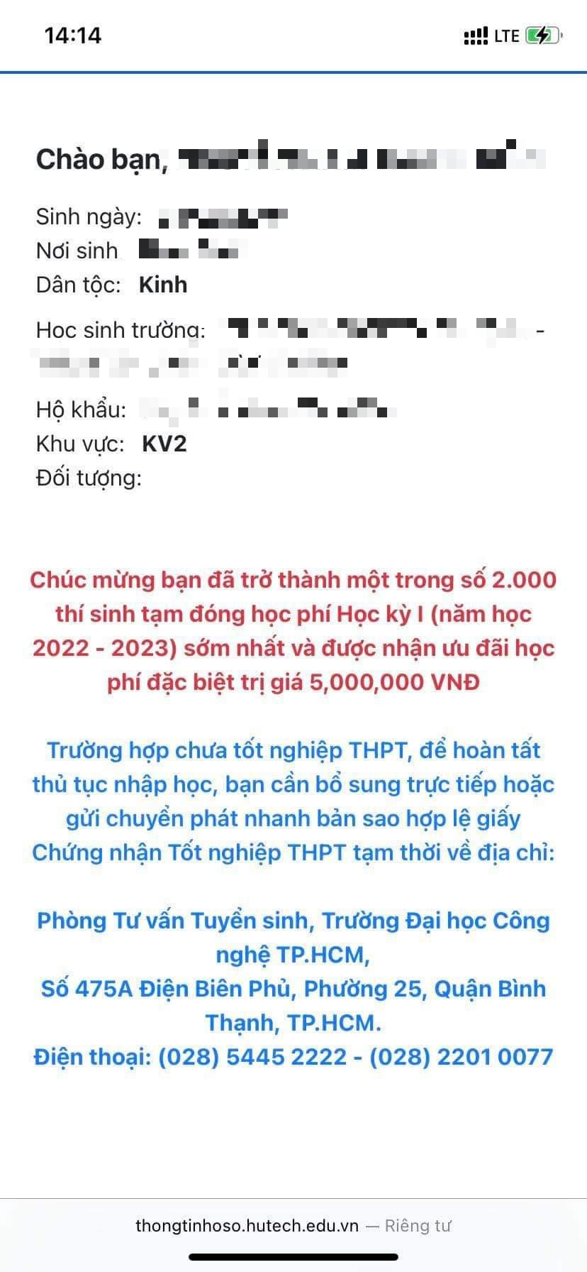 Đại học HUTECH gửi thông báo trúng tuyển thiếu rõ ràng, thí sinh liệu có lãnh đủ? - Ảnh 4.