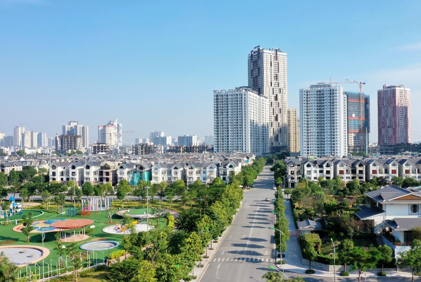 Khu đô thị Dương Nội: Cư dân hưởng lợi nhờ mật độ xây dựng thấp - Ảnh 1.