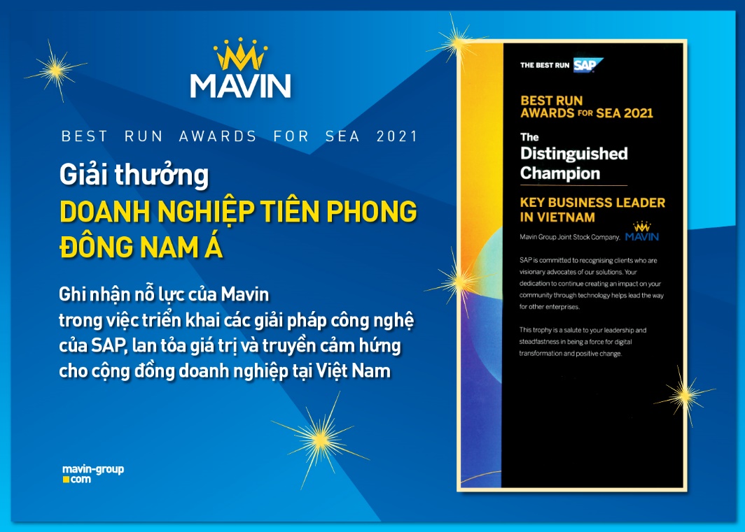 Mavin được trao giải “Doanh nghiệp tiên phong Đông Nam Á” từ SAP - Ảnh 1.