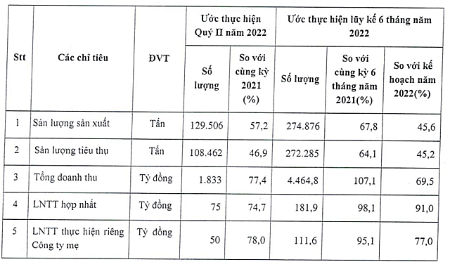 Phân bón Bình Điền (BFC) lợi nhuận giảm hơn 25% trong quý II/2022 - Ảnh 1.