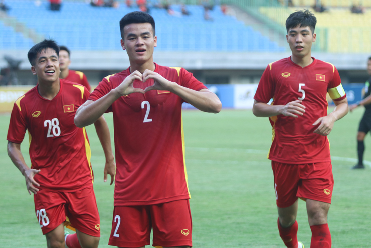 Chơi thiếu người, U19 Việt Nam vẫn đại thắng U19 Brunei - Ảnh 1.