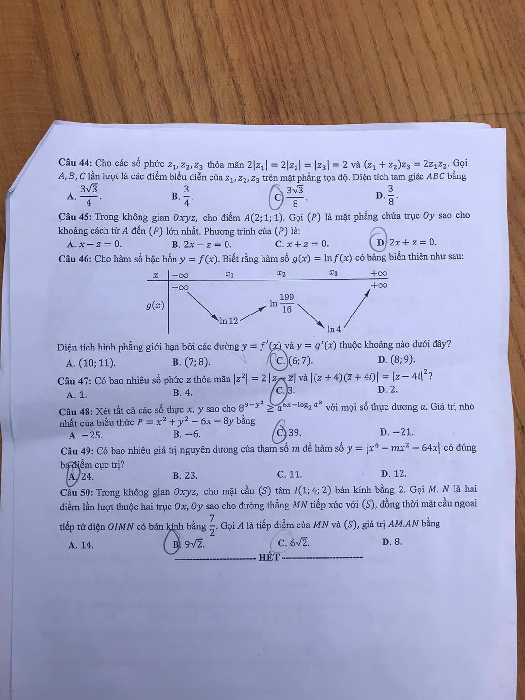 Đề thi môn Toán tốt nghiệp THPT 2022 chính xác nhất - Ảnh 17.