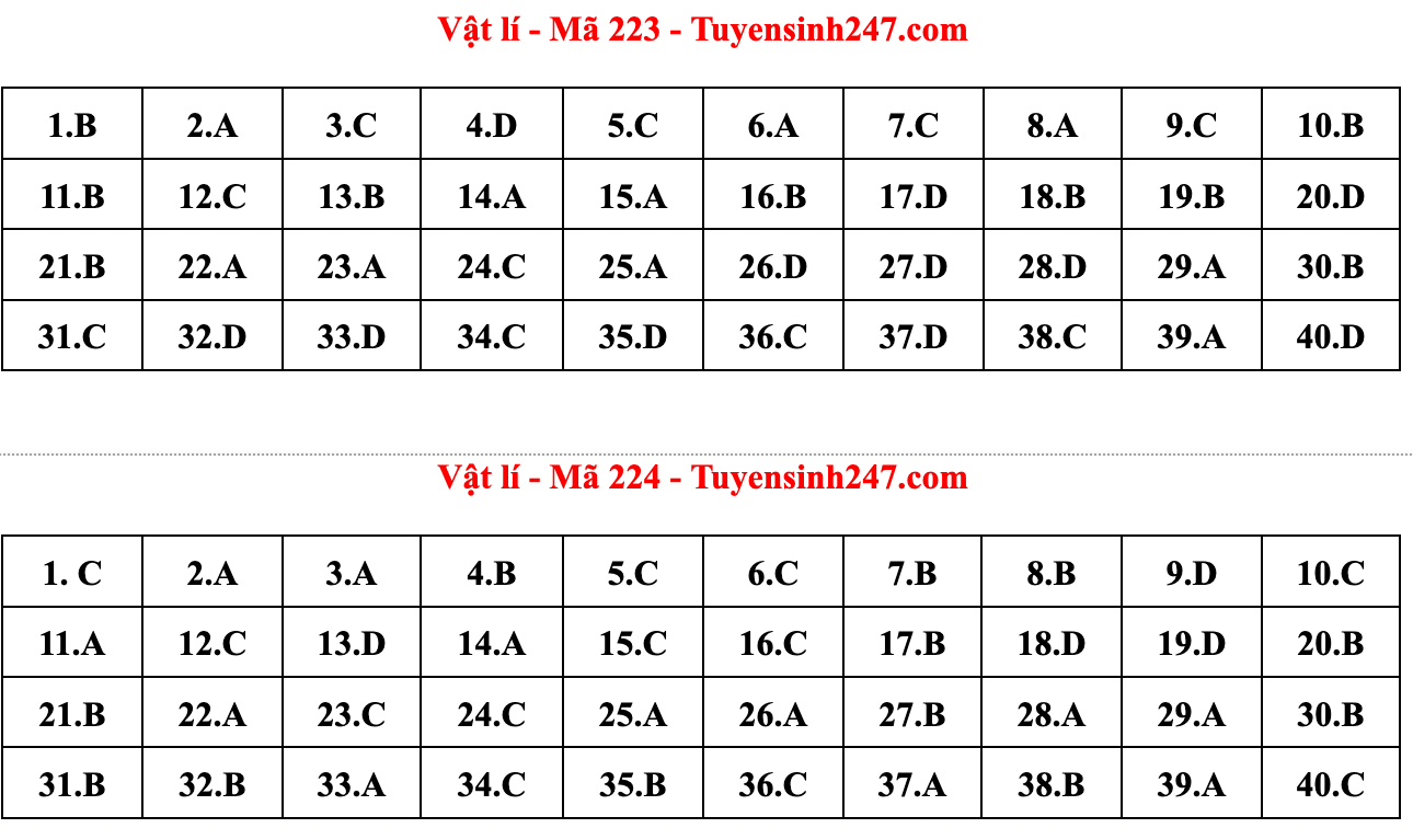 Gợi ý đáp án đề thi môn Vật lý tốt nghiệp THPT năm 2022 - Ảnh 8.