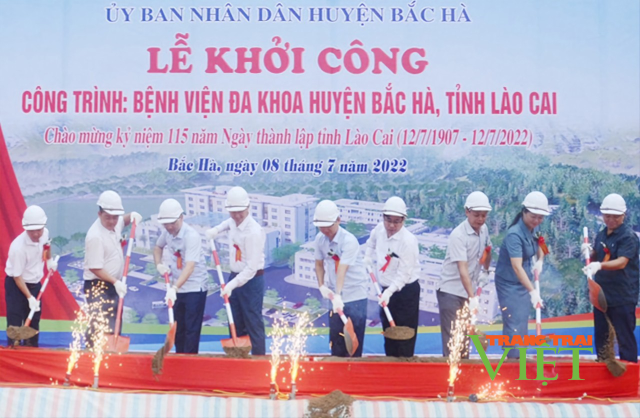 Lào Cai: Khởi công công trình Bệnh viện Đa khoa huyện Bắc Hà - Ảnh 1.