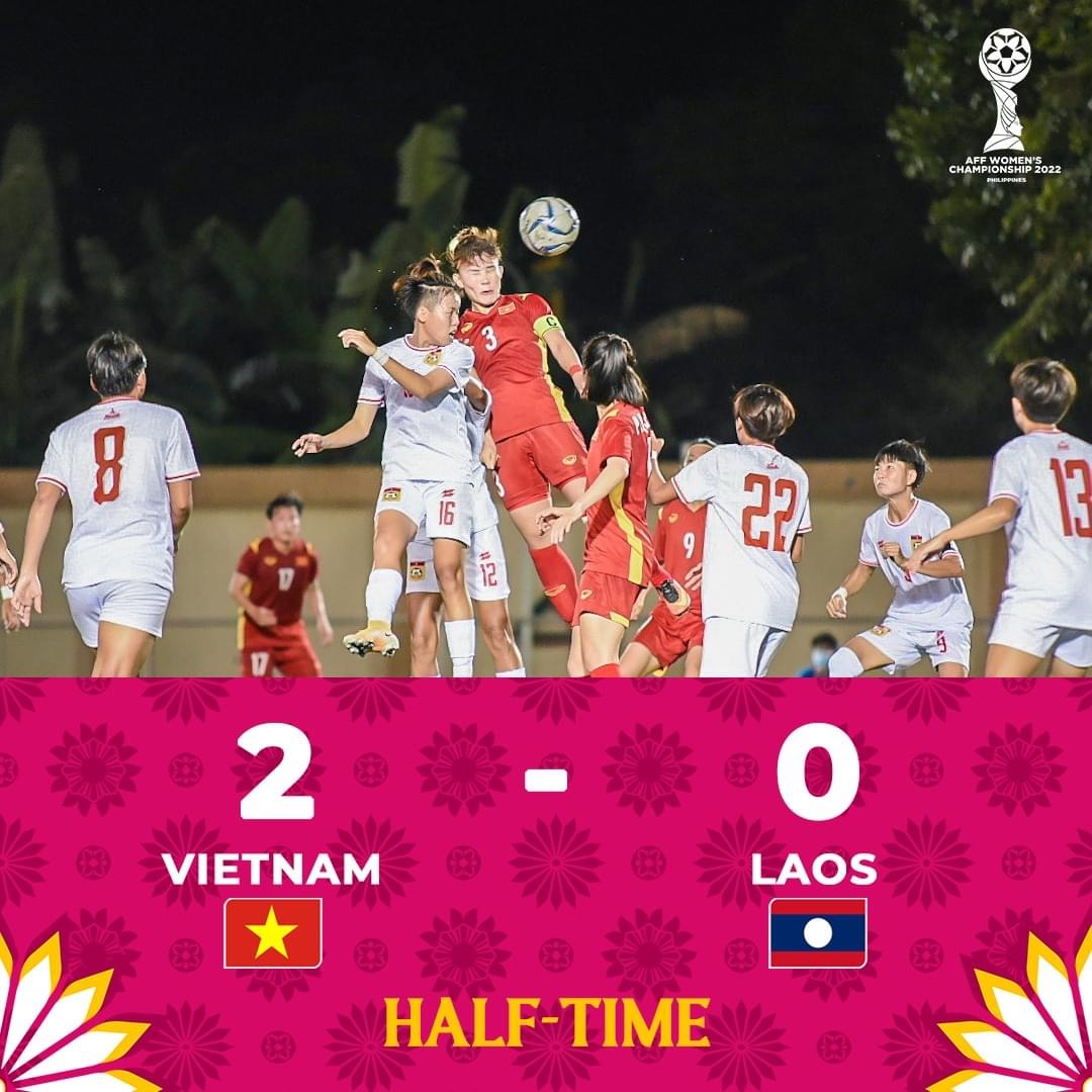 Huỳnh Như vào sân giữa hiệp 2, ĐT nữ Việt Nam đá bại Lào - Ảnh 3.