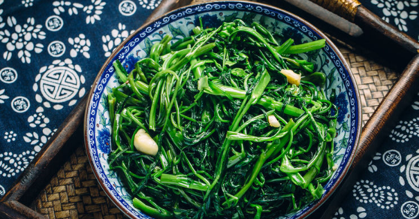 cách xào rau muống tỏi