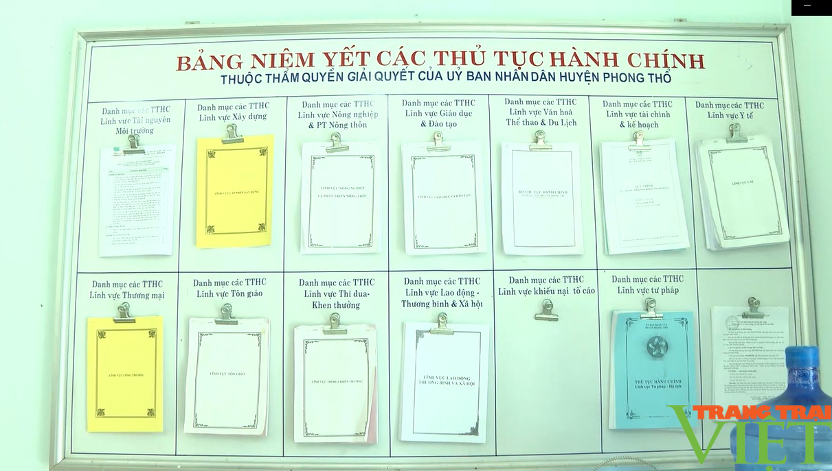 Lai Châu: Phong Thổ đẩy mạnh cải cách hành chính  - Ảnh 3.