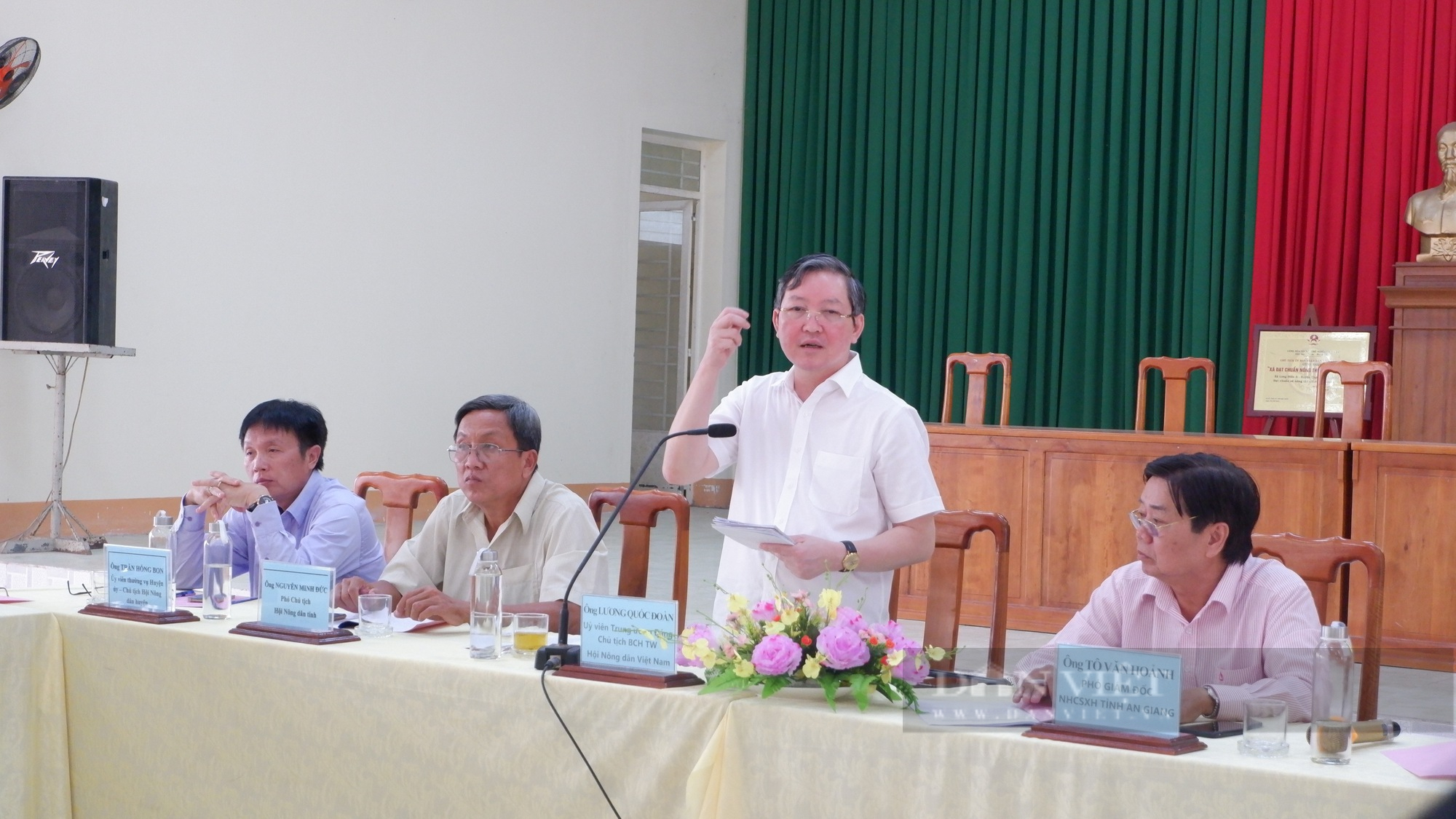 Chủ tịch Hội Nông dân Việt Nam Lương Quốc Đoàn kiểm tra, giám sát hoạt động tín dụng chính sách xã hội tại An Giang - Ảnh 1.