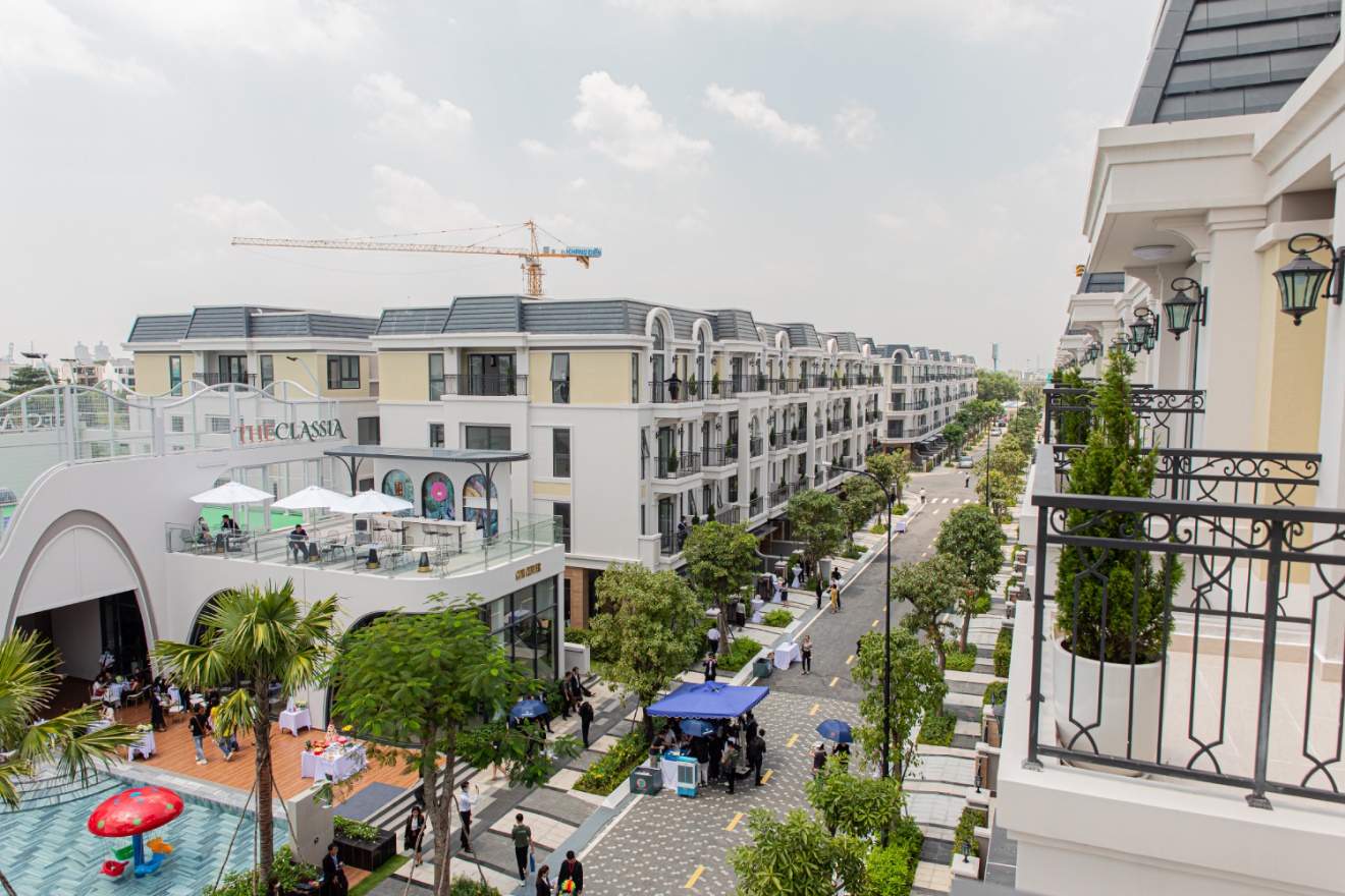 Hạ tầng, tiện ích nội khu và cảnh quan xanh đã hiện hữu, bảo chứng cho lời cam kết về tiến độ xây dựng của Khang Điền.