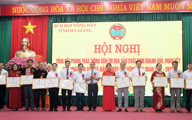 Hội Nông dân tỉnh Hà Giang tổ chức Hội nghị tổng kết phong trào nông dân thi đua sản xuất kinh doanh giỏi