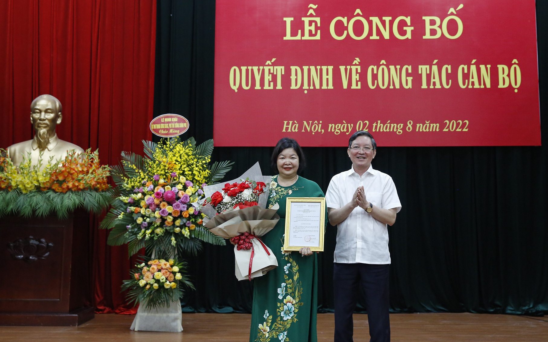 Hình ảnh Lễ công bố Quyết định về công tác cán bộ tại Trung ương Hội Nông dân Việt Nam