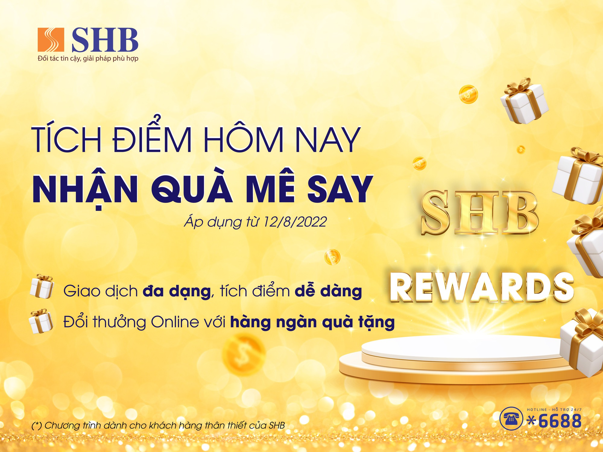 Nhận “Cơn mưa quà tặng” khi tích điểm đổi quà cùng SHB Reward - Ảnh 1.