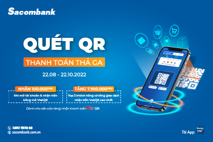 Sacombank tặng tiền cho chủ cửa hàng chấp nhận thanh toán qua VietQR - Ảnh 2.