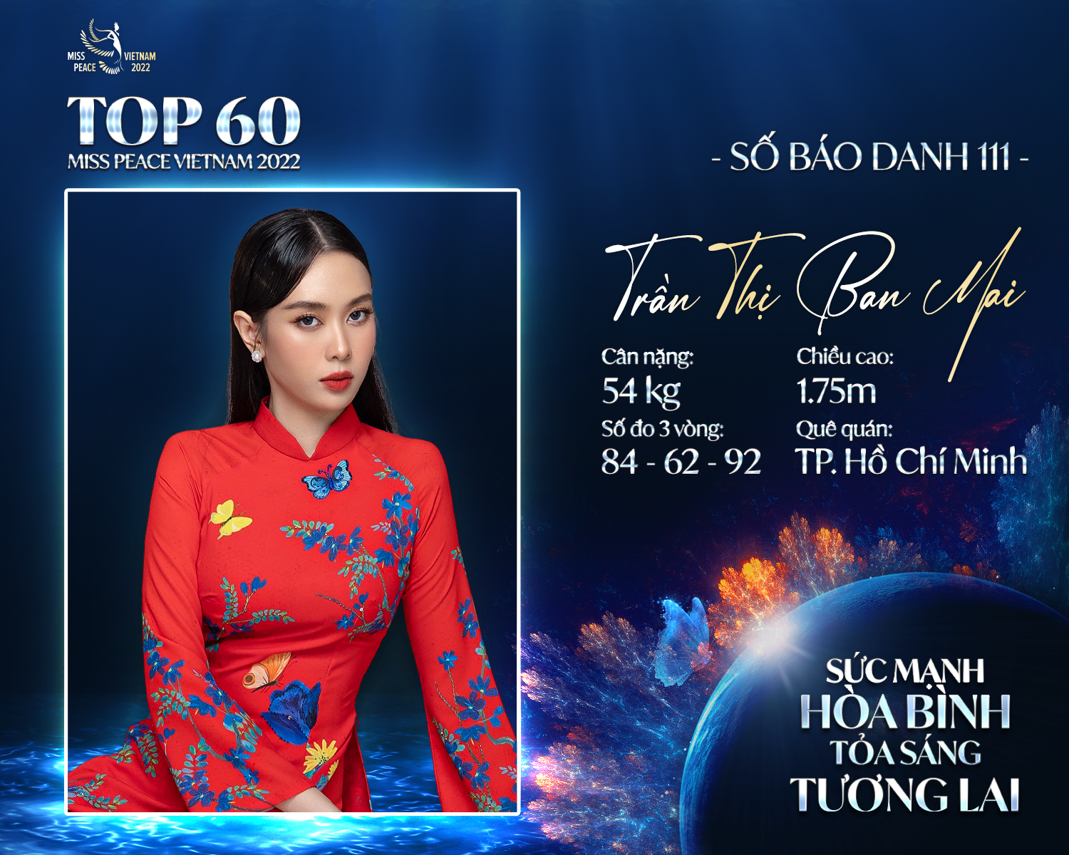 5 gương mặt sáng giá của Hoa hậu Hòa bình Việt Nam 2022 gây chú ý bởi chiều cao “khủng”, ngoại ngữ “đỉnh” - Ảnh 1.