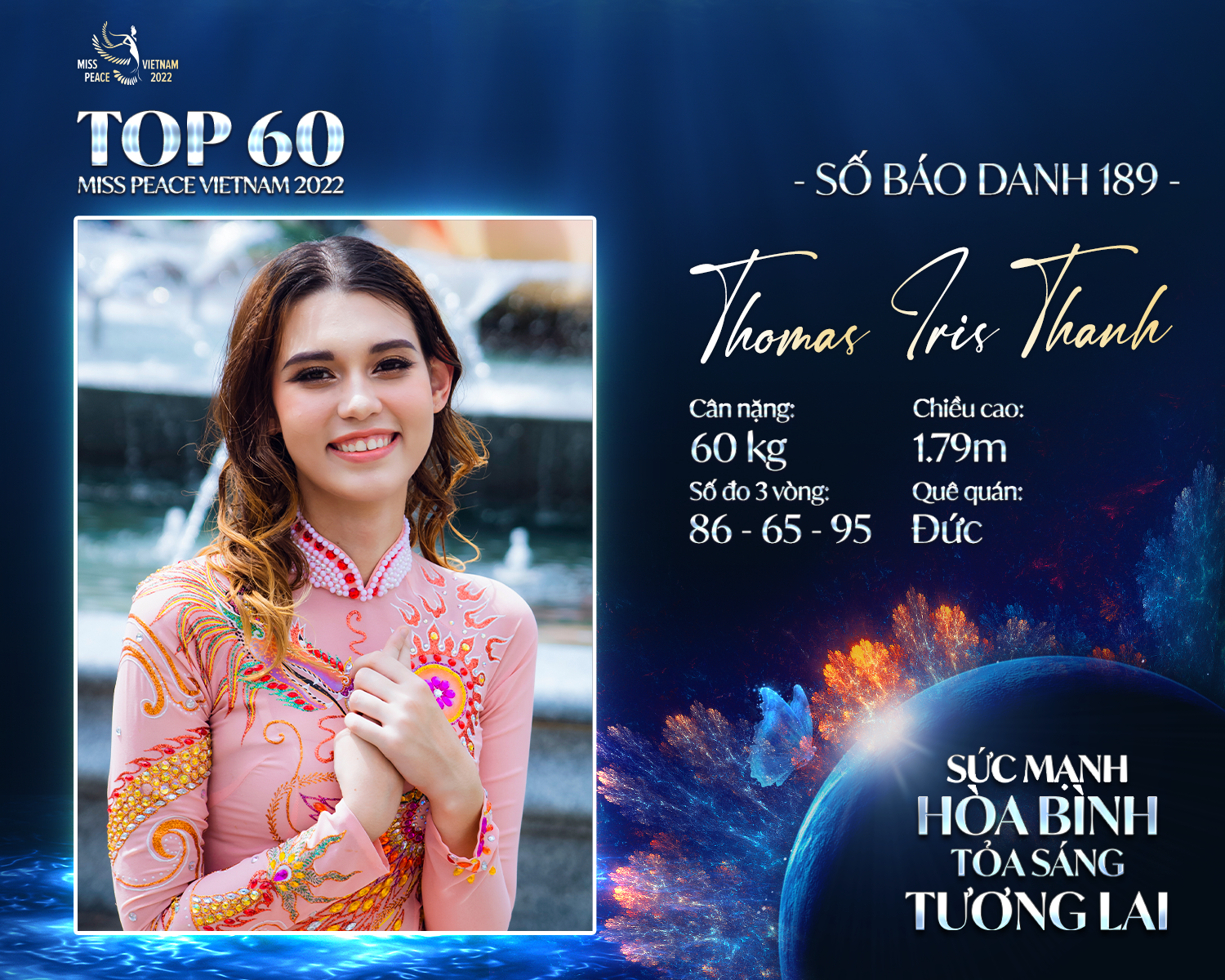 5 gương mặt sáng giá của Hoa hậu Hòa bình Việt Nam 2022 gây chú ý bởi chiều cao “khủng”, ngoại ngữ “đỉnh” - Ảnh 3.