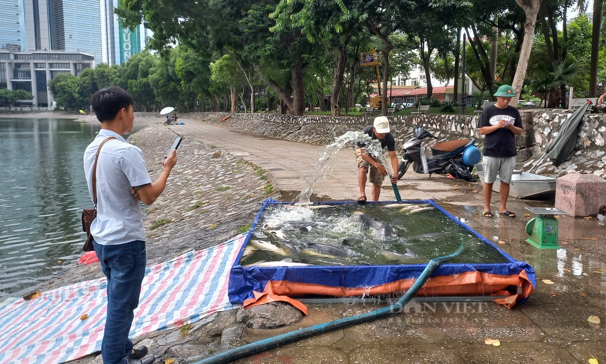 Câu cá có thưởng, hình thức tổ chức đánh bạc của “người nhà hồ” giữa thủ đô (Kỳ 1) - Ảnh 1.