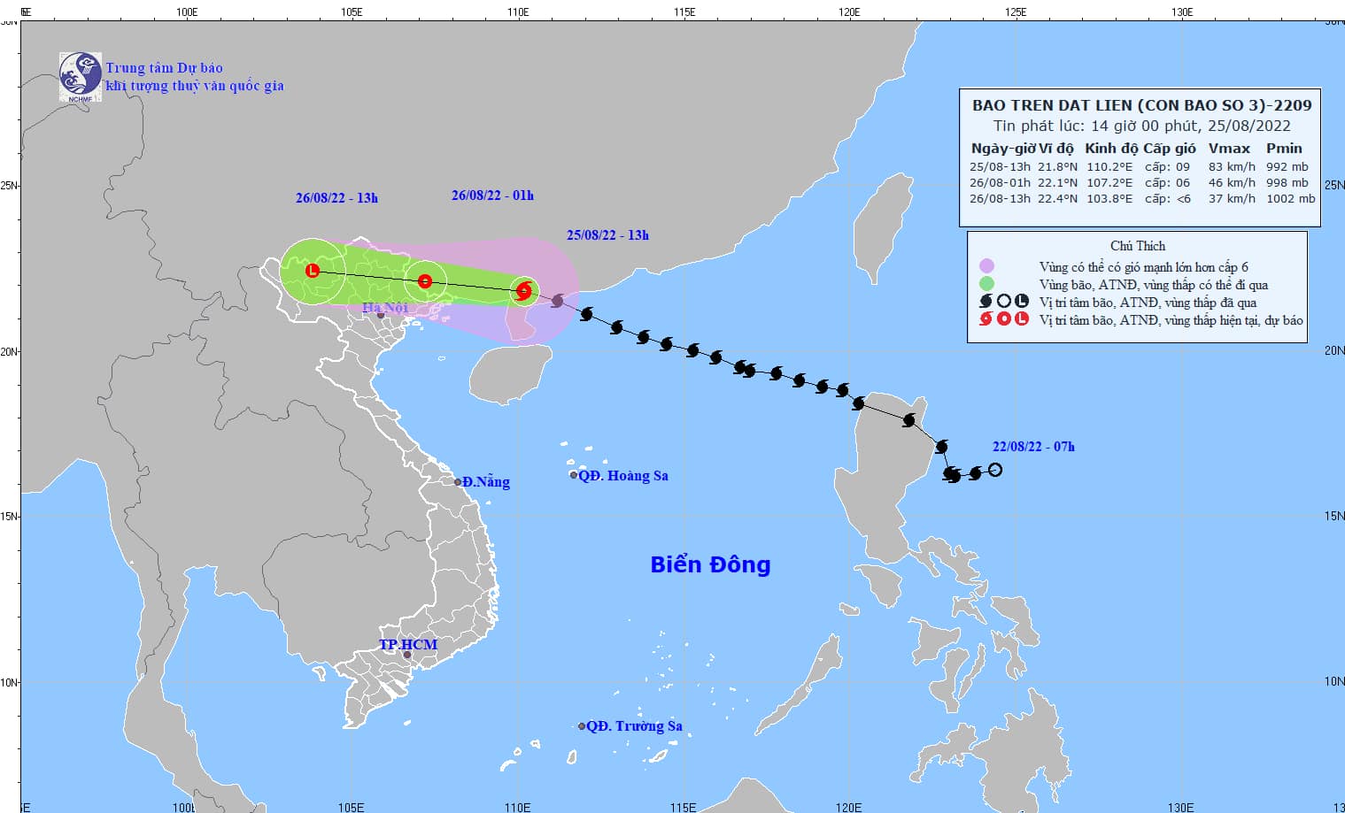 Bão số 3 cách Móng Cái 250km về phía Đông Đông Bắc, lên phương án sơ tán 135.000 người - Ảnh 1.