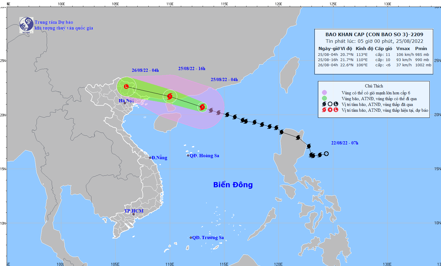 Tin nhanh về cơn bão số 3: Giật cấp 14, di chuyển nhanh về hướng Tây Tây Bắc; Hà Nội chiều nay đón mưa to - Ảnh 3.